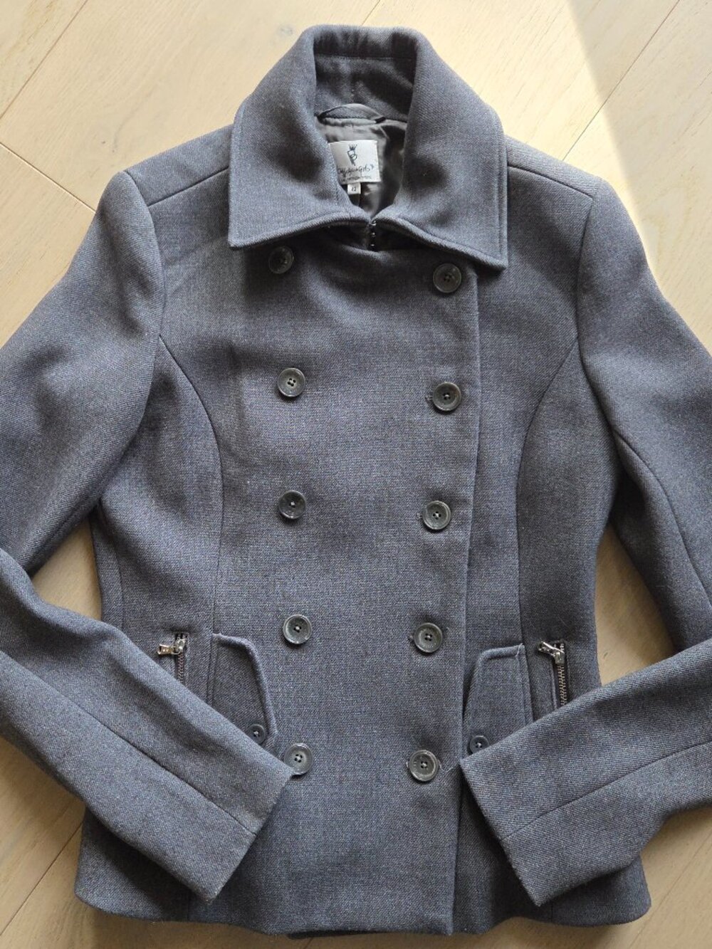 Patrizia Pepe Grey Pea coat